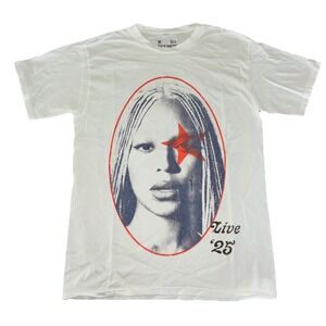 Beyonce YAYA Tee M White Cowboy Carter Tour 2025‎ Merch NEW *flaw